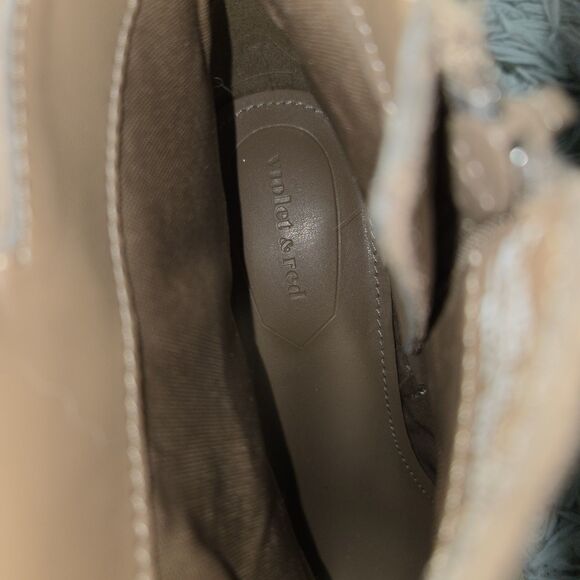 Violet & Red Jenna Womens Size 9M Brown Suede Luxury Tasseled Chelsea Boots - Picture 7 of 11